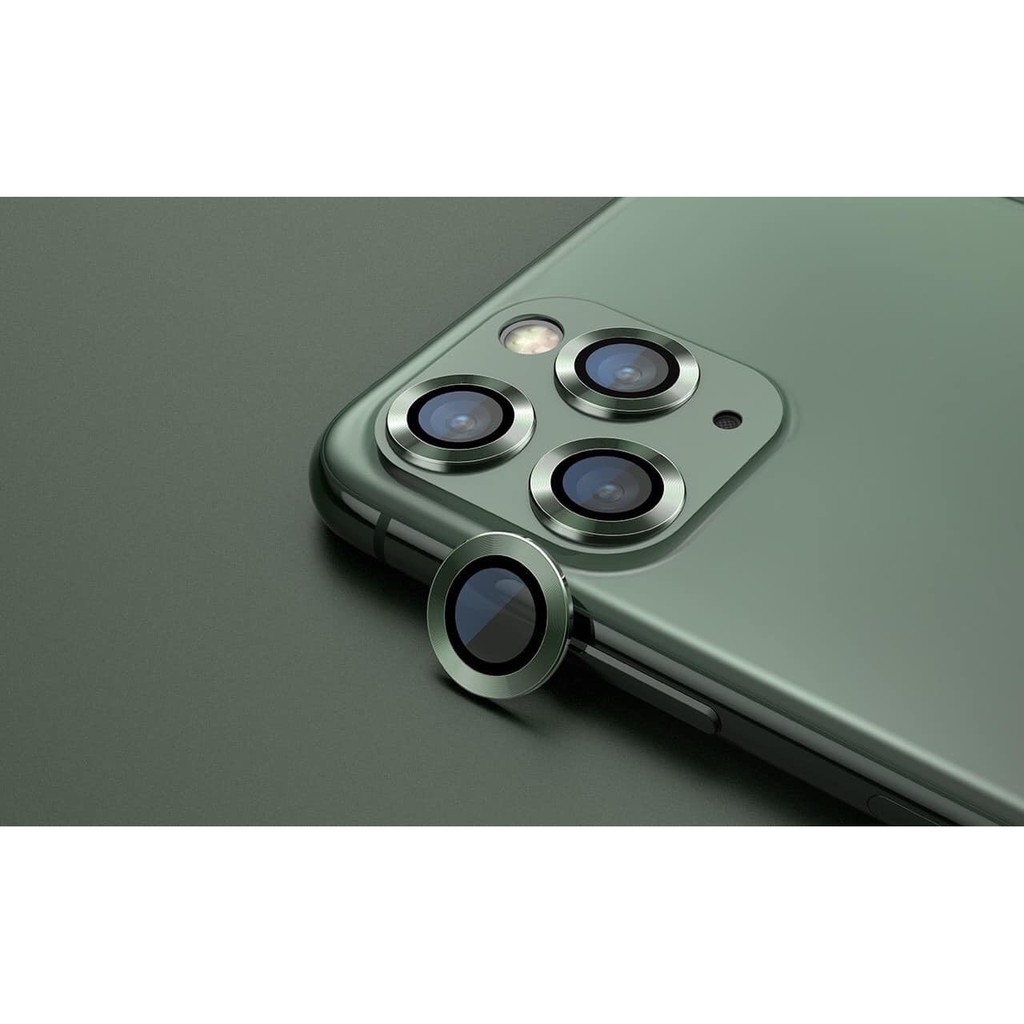 chụp KÍnh và viền bảo vệ camera IPhone 11-IPhone 11 Pro-IPhone 11 Pro Max hãng blueo