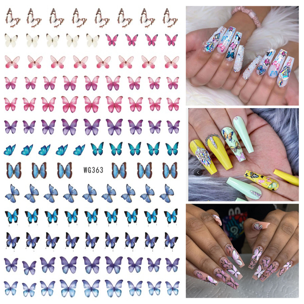 Miếng Dán Trang Trí Móng Tay Nghệ Thuật 3D Thủ Công