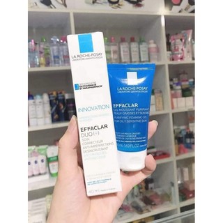 set ngăn ngừa và giảm mụn thâm mụn dầu nhờn La roche-posay laroche posay (sữa rửa mặt la roche kem duo +) - Chính hãng