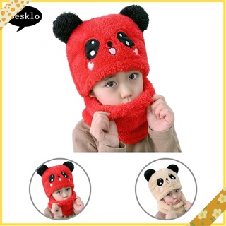 Set mũ + khăn choàng cổ 5 màu chất liệu dày dặn chống mòn cho bé