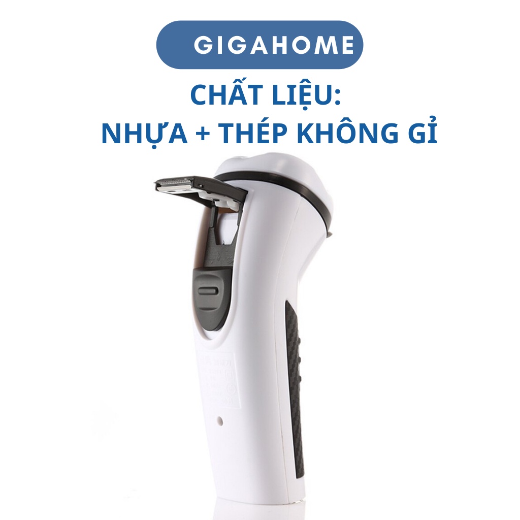 Máy Cạo Râu Đa Năng 3 Đầu Xoay GIGAHOME Chống Nước, Có Đèn Led Tiện Dụng 2581