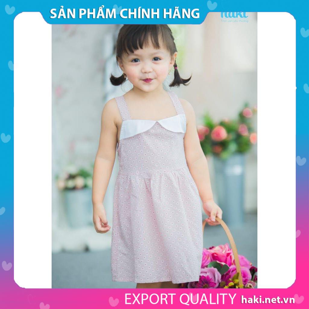 Váy cúp ngực bé gái HAKI - HK482, đầm hè cho bé gái từ 10-27kg (Hoa cúc hồng)