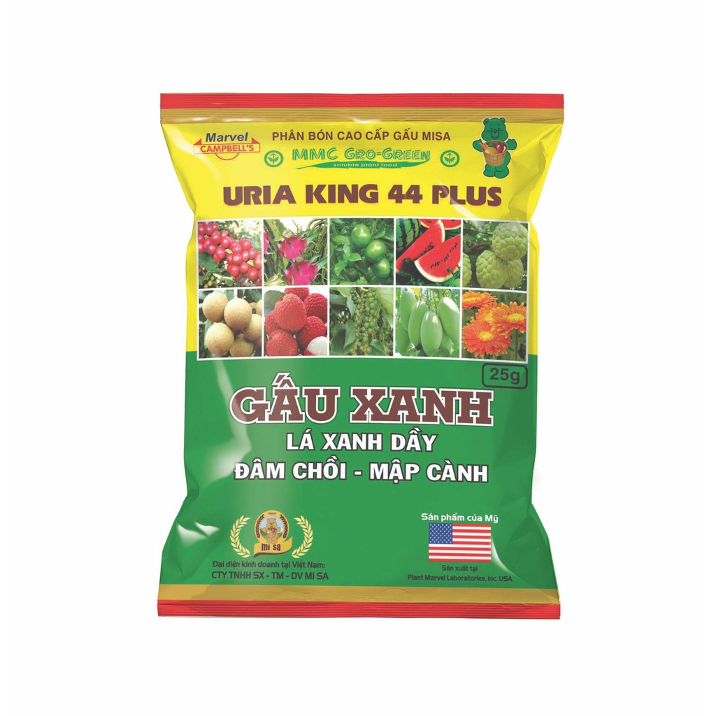Phân bón lá của Mỹ (USA) UREA KING 44 PLUS hồi sinh lực cực khỏe cho cây đâm chồi, mập cành