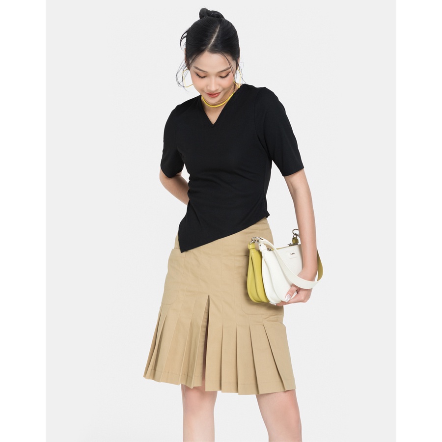 Áo Thun Nữ Thời Trang JUNO Tay Lỡ Cột Dây Nơ Sau JNATH005