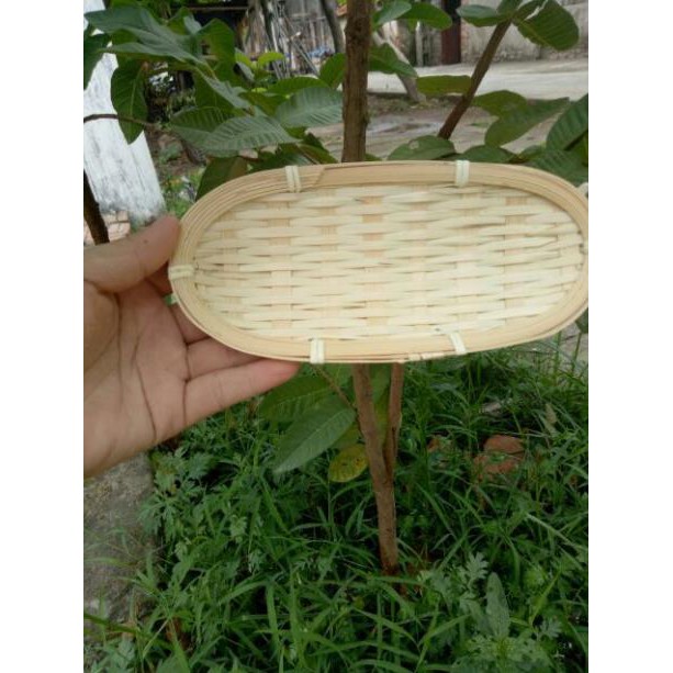 Mẹt tre oval màu trắng
