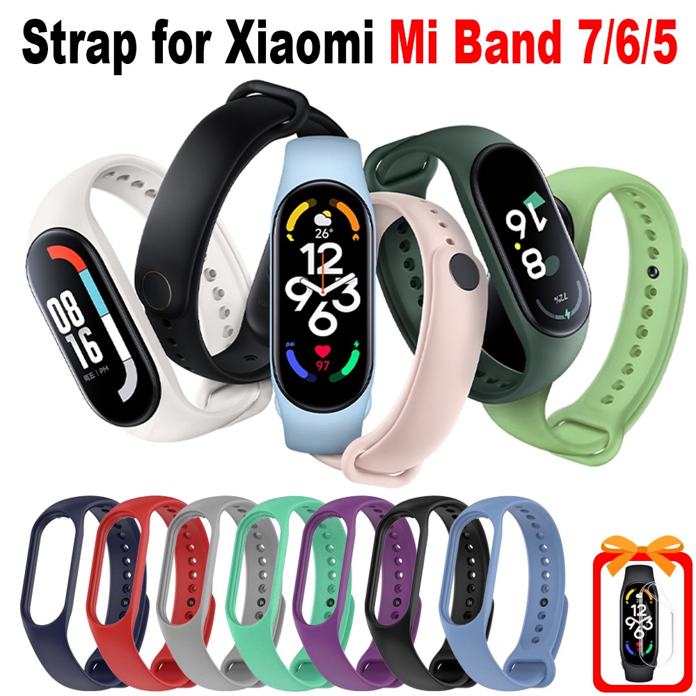 Dây Đeo Silicone Cho Đồng Hồ Thông Minh Xiaomi Mi Band 7 6 5