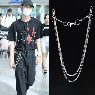 Dây xích đeo quần Vương Nhất Bác phong cách Hiphop Hàn Quốc