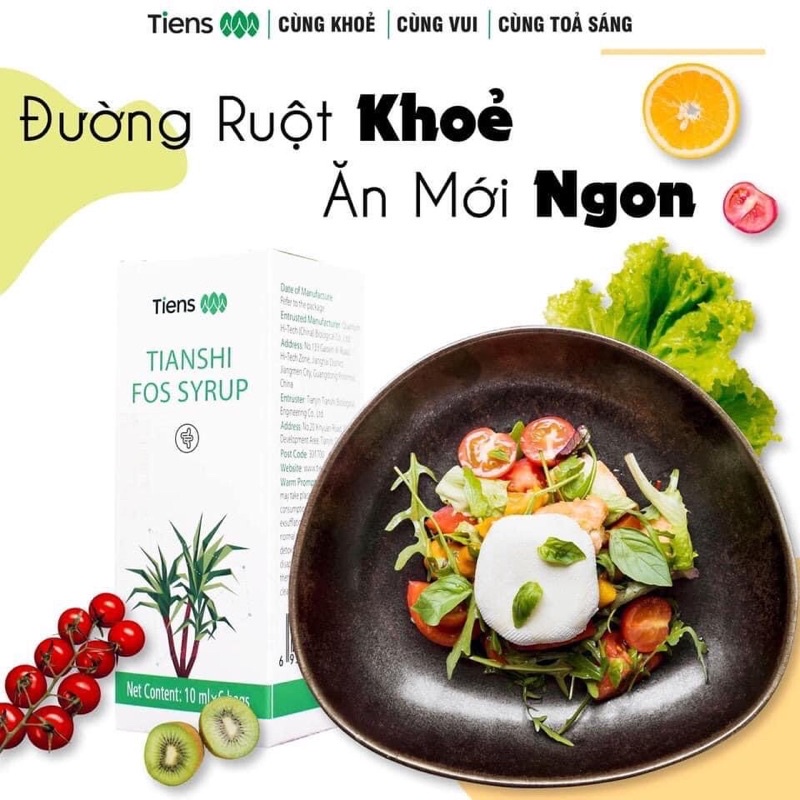 Siro Fos Tiens Thiên Sư thải độc đường tiêu hoá nâng cao sức khỏe đường ruột