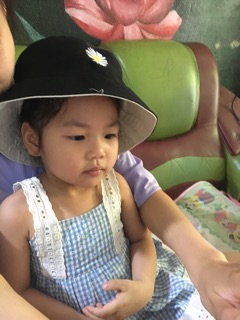 Mũ vành tròn hoa cúc 2 mặt