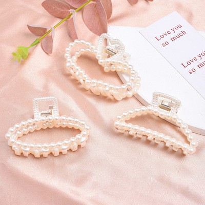 Kẹp Tóc Đính Ngọc Trai Nhân Tạo Phong Cách Hàn Quốc 2021 Cho Nữ