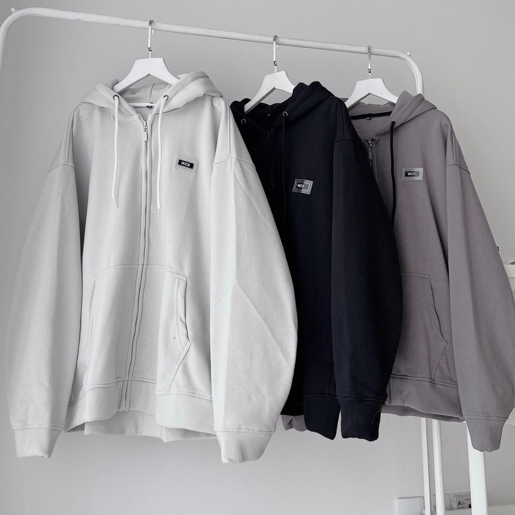 Áo Khoác Nỉ Unisex Tag Nhựa WZS