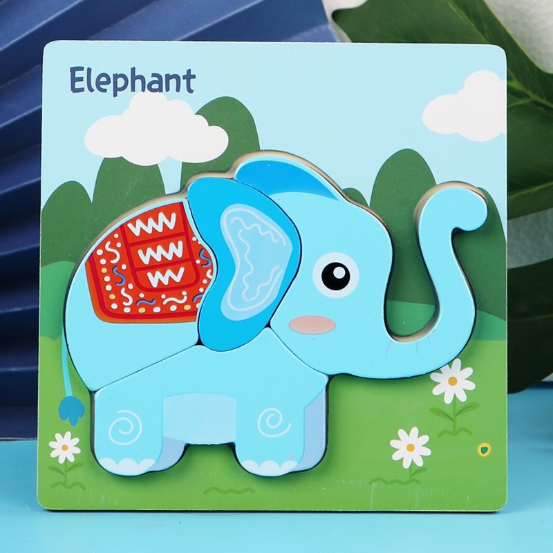 Đồ chơi trẻ em,Đồ chơi gỗ thông minh ghép hình nổi 3D,kích thích tư duy,sáng tạo,thông minh cho bé