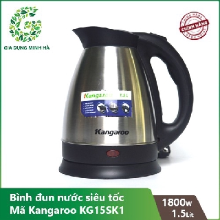 Ấm - Bình đun nước siêu tốc Kangaroo KG15SK1 - 1.5 lít