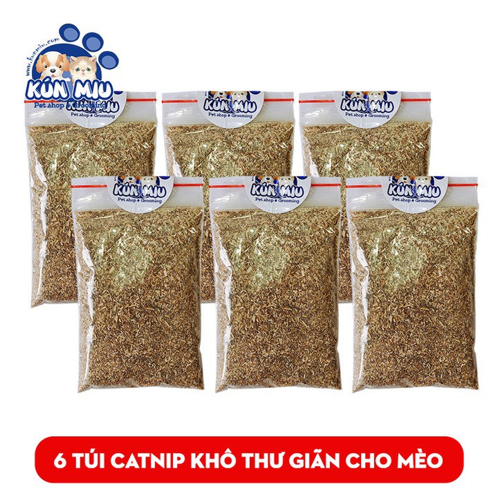 Combo 6 Túi Cỏ bạc hà catnip cho mèo thư giãn Kún Miu