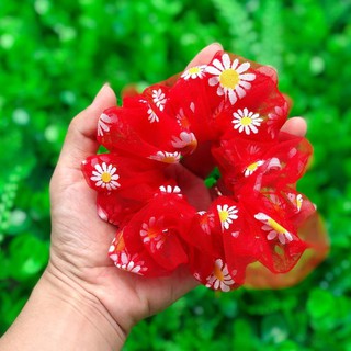 Buộc tóc hoa vải voan lưới
