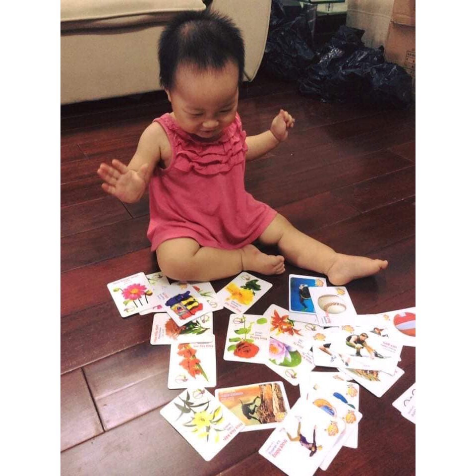 Bộ thẻ học thông minh 16 chủ đề-416 thẻ giúp bé phát triển trí tuệ