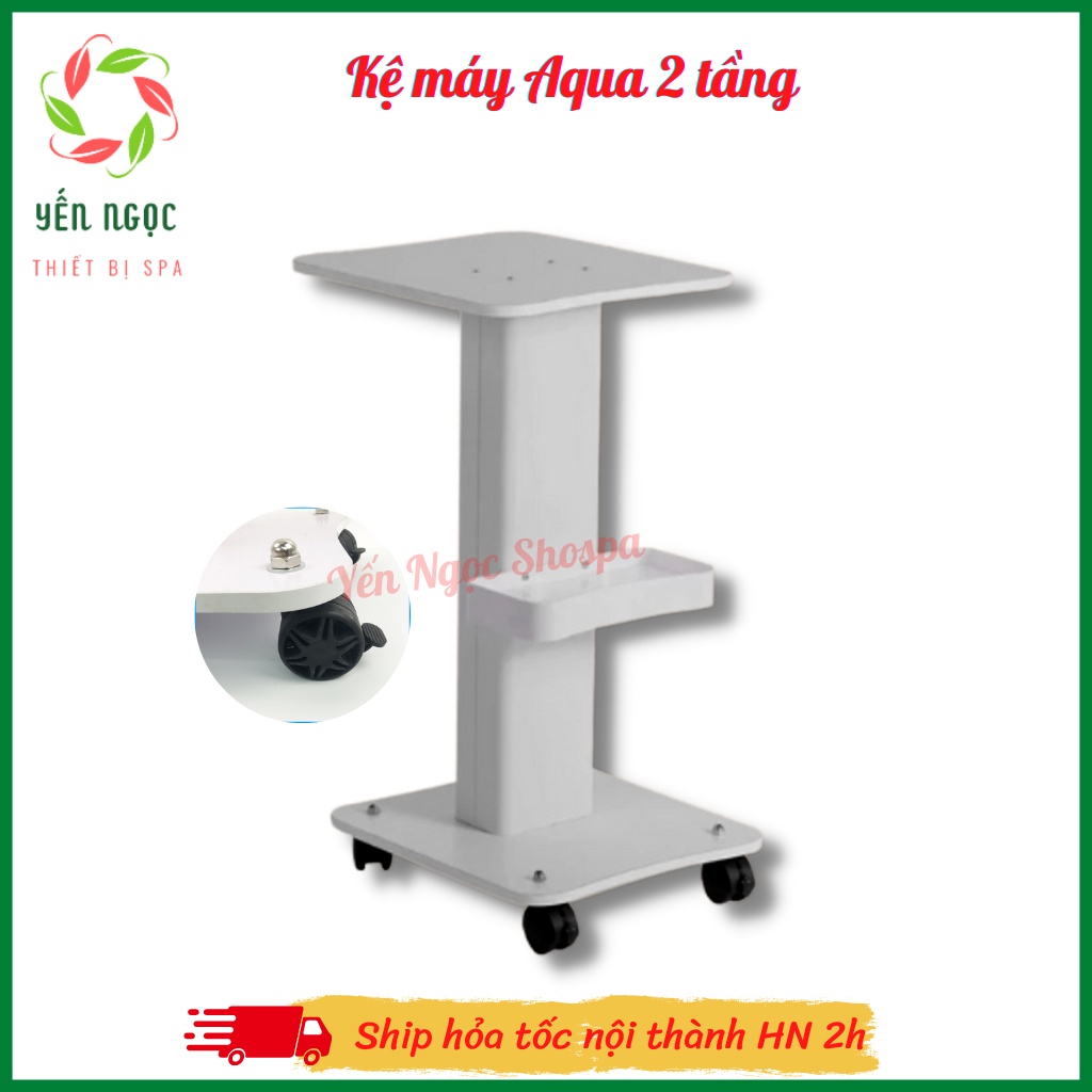 Kệ máy Aqua, máy 5in1, máy 6in1 cho spa có bánh xe