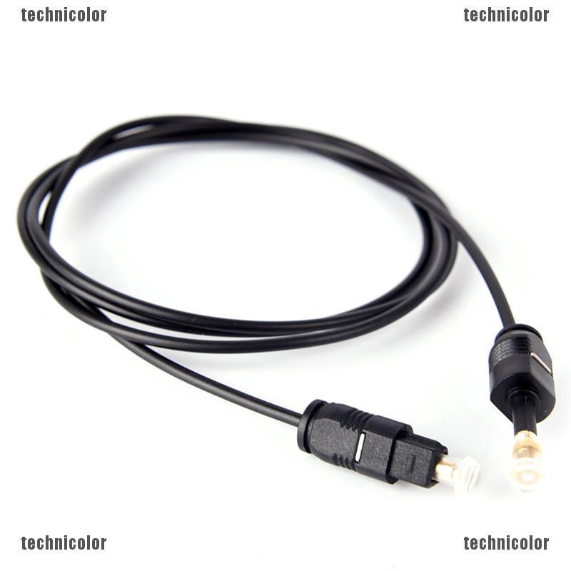 Cáp Âm Thanh Toslink Màu Đen Jack Cắm 3.5mm Dài 1m