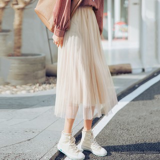 chân váy dài ulzzang order chân váy xếp li dài xòe dáng hàn quốc KÈM ẢNH THẬT
