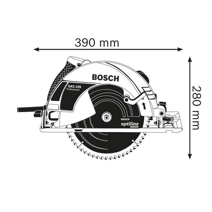 Máy cưa gỗ cầm tay Bosch GKS 235 Turbo