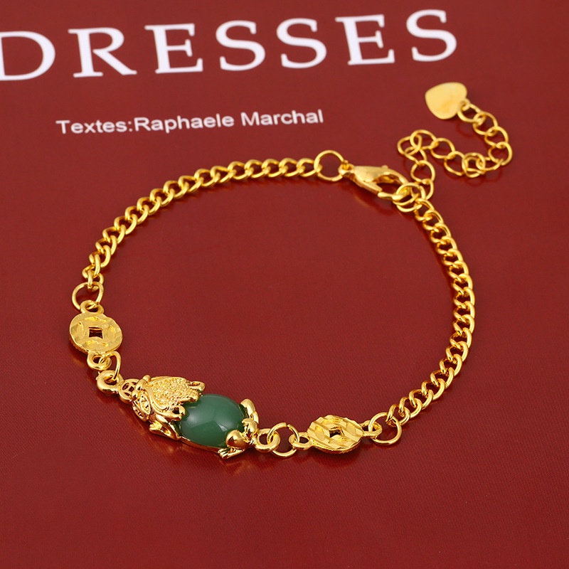 Vòng Đeo Tay Phong Thủy Pixiu Mạ Vàng Mang Lại Sự May Mắn Dành Cho Nữ