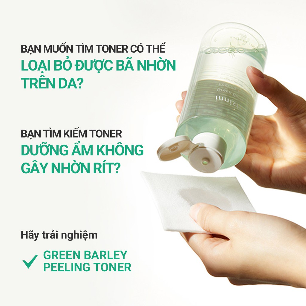 Nước cân bằng tẩy tế bào chết từ lúa mạch xanh innisfree Green Barley Peeling Toner 250ml