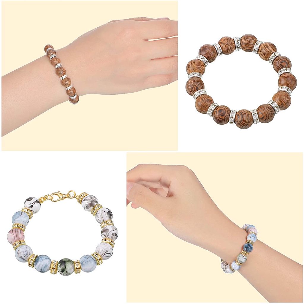 Set 20 hạt pha lê làm trang sức thủ công 6/ 8 mm