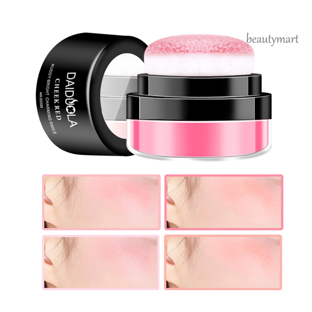 [Hàng mới về] Phấn má hồng DAIDUOLA 8.8g kèm mút trang điểm làm sáng tự nhiên