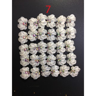 Sỉ 10 bông hoa bột trang trí móng