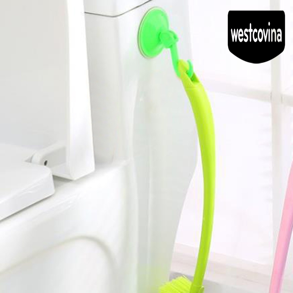 [Hot]☀ Bàn Chải Chà Toilet Hai Mặt Thiết Kế Nhỏ Gọn Tiện Dụng