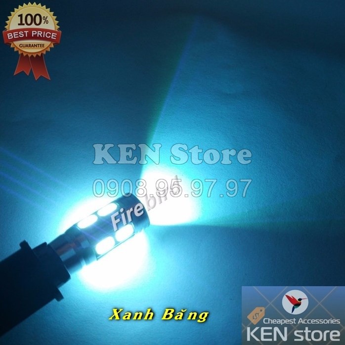 Bóng LED T10 đèn xi nhan, đèn demi xe máy ô tô 10 chip smd 5730