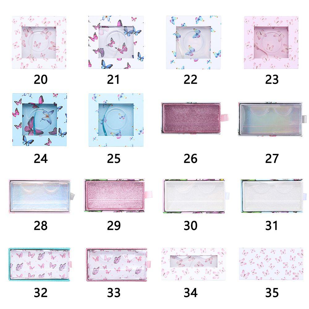 Hộp Lông Mi Giả Hình Vuông 3D Bằng Lông Chồn Giả SOFTNESS