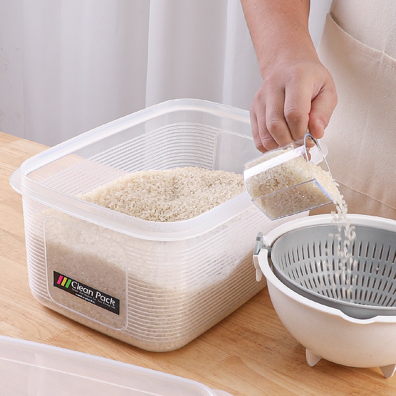 [Hỏa tốc HCM] Hộp nhựa đựng thực phẩm cỡ lớn 5,2 lít Sanko nội địa Nhật Bản