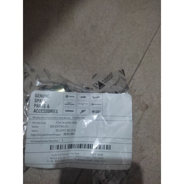 Bạc vách máy, bạc treo máy vespa Piaggio Lx s libety Primavera sprint zip GTS chính hãng