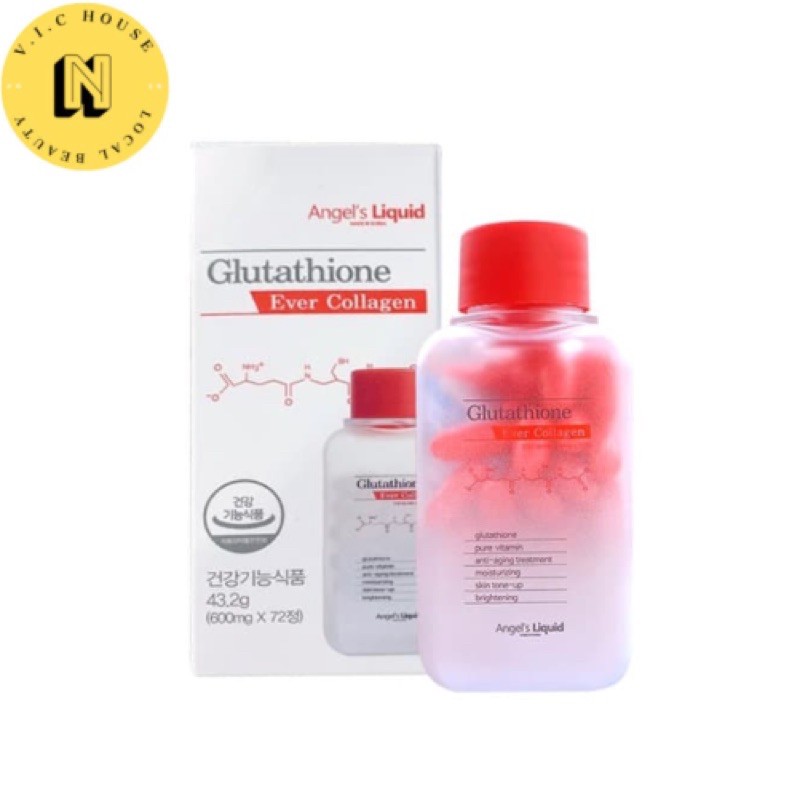 Viên Uống Trắng Da Glutathione Ever Collagen Hàn Quốc 72 Viên