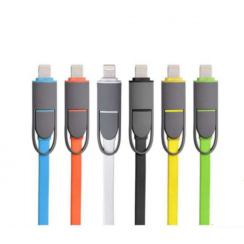 Cáp sạc Điện Thoại 2 in 1 cho iPhone567 & android