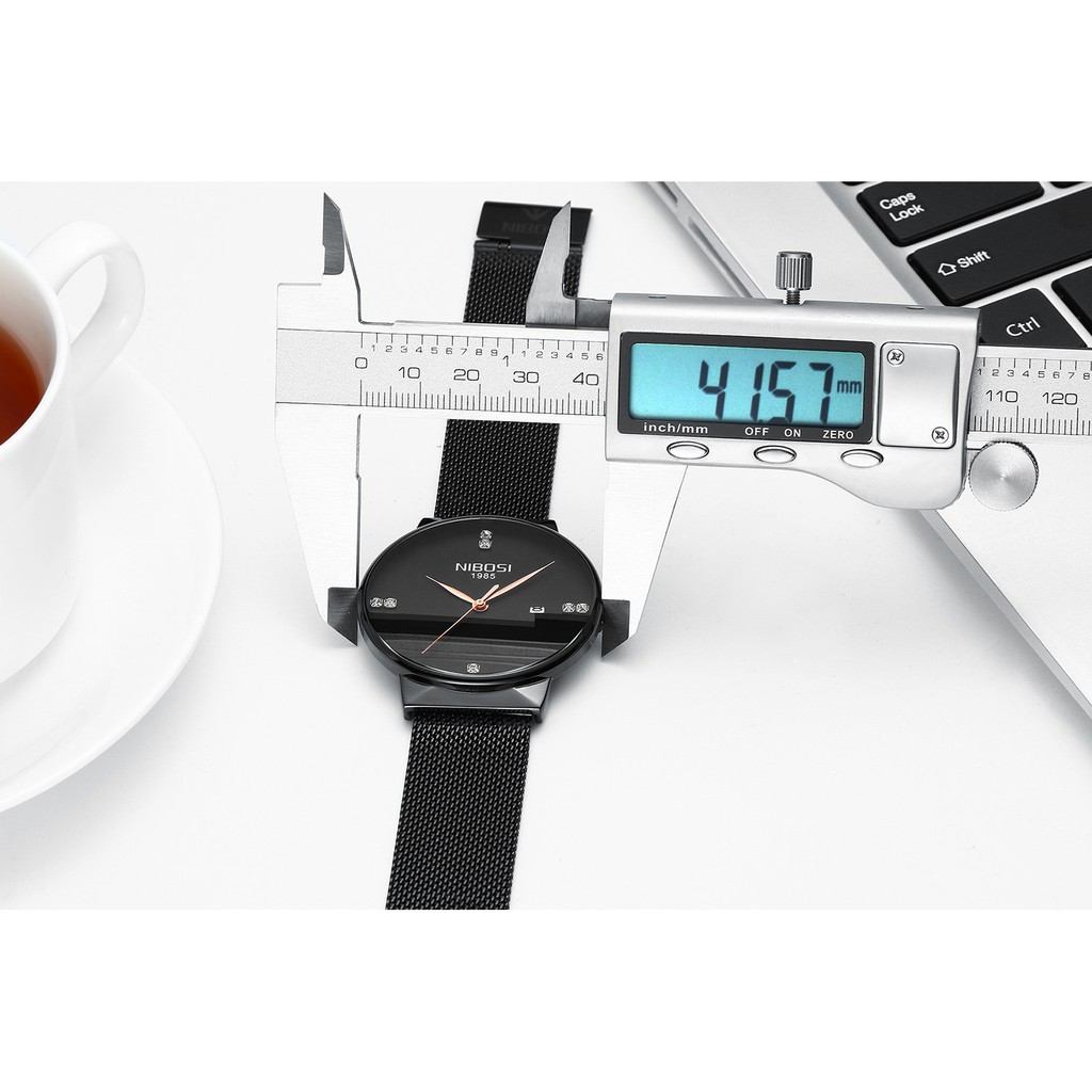 ĐỒNG HỒ NAM NIBOSI 2323 (1985) - FULLBOX DÂY LƯỚI THÉP KHÔNG GỈ. THIẾT KẾ SANG TRỌNG, LỊCH LÃM Bán lẻ giá sỉ