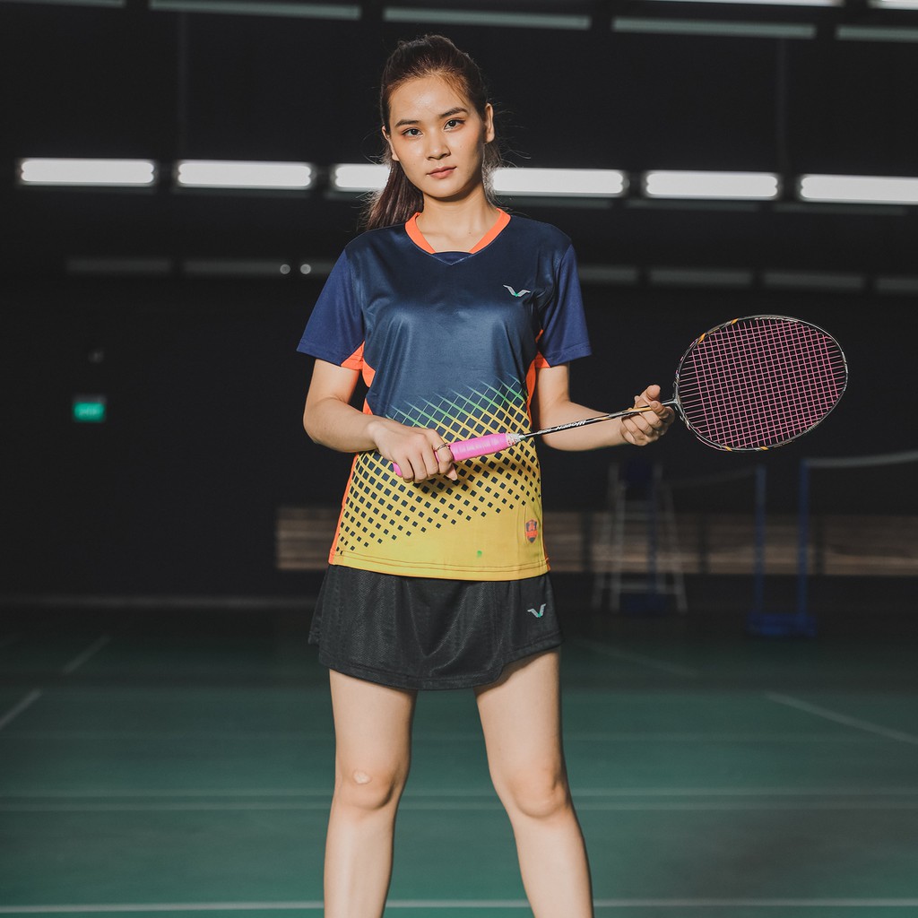 Áo COUPLE THỂ THAO CẦU LÔNG BADMINTON nam nữ, fỏm đẹp, chất lượng, thấm hút mồ hôi