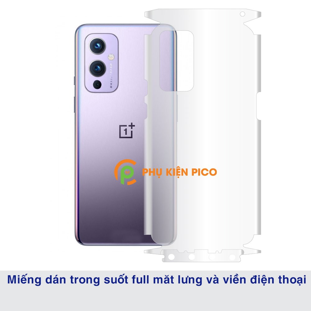 Dán lưng Oneplus 9 full mặt lưng full viền dẻo trong suốt PPF tự phục hồi vết xước - Dán dẻo Oneplus 9