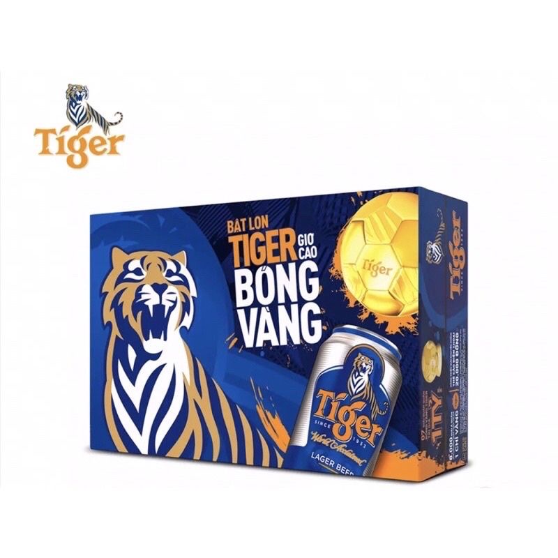 Thùng bia Tiger 24 lon,date mới