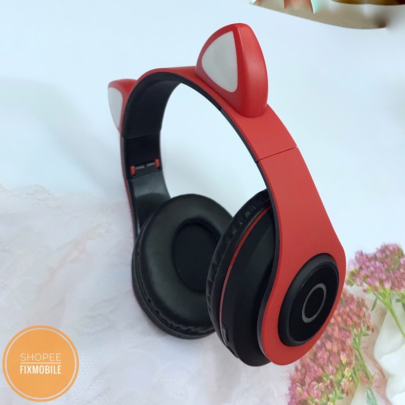 Tai Nghe chụp tai Mèo Bluetooth Cao Cấp phát sáng,Headphone Tai Mèo Đáng Yêu,Có Mic,Chống Ồn,Âm Thanh Trầm Ấm | WebRaoVat - webraovat.net.vn