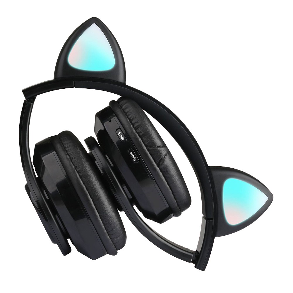 Rechargeable Cartoon Cat Ear Shape Wireless Bluetooth Headphone Gaming Headset