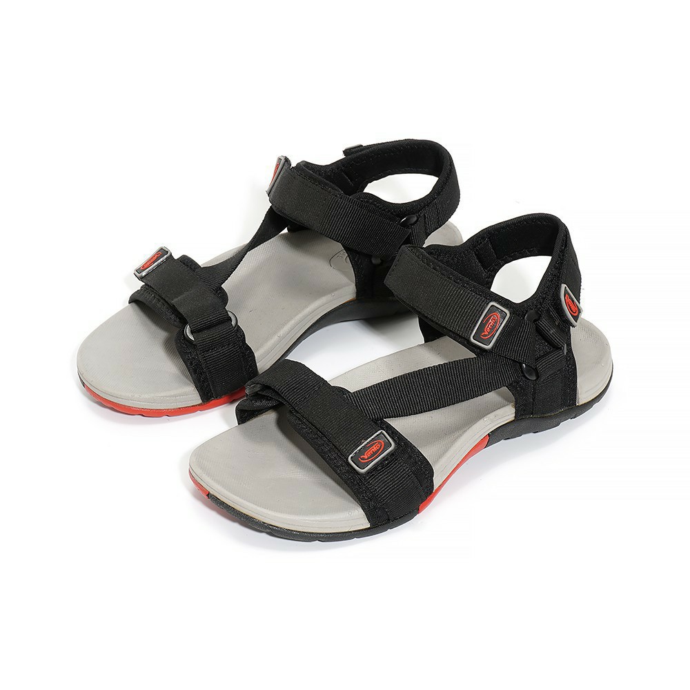 Giày Sandal Nam Nữ Vento NV4538G Đen Đỏ Truyền Thống - Hàng Xuất Khẩu