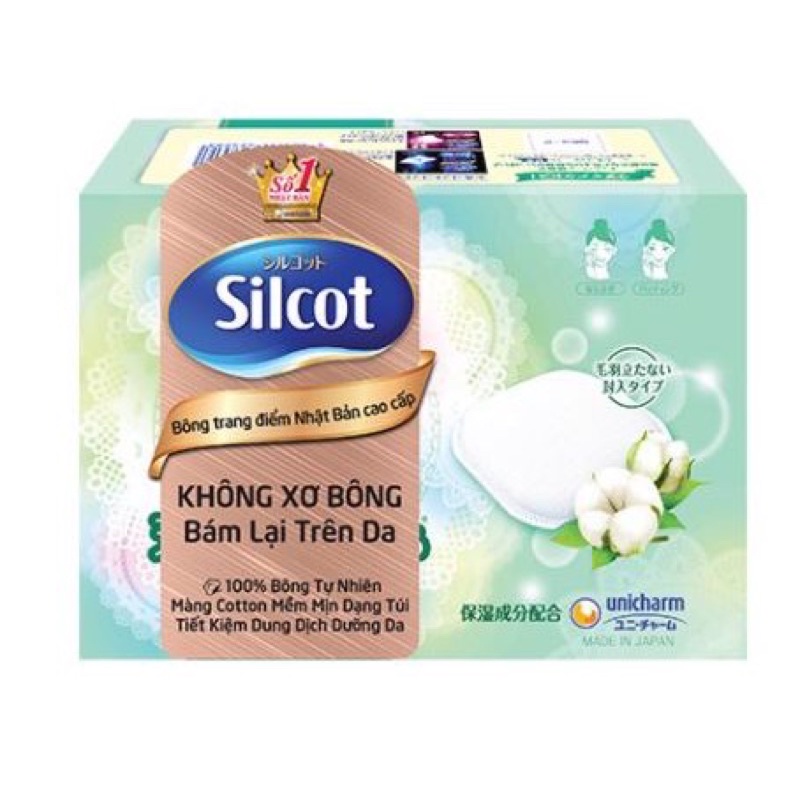 Bông Tẩy Trang Silcot Touch Premium Cotton 66 miếng