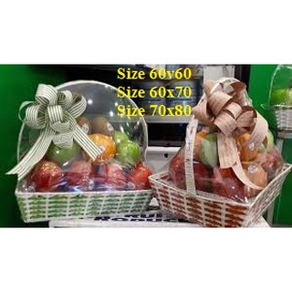 50 túi màng co giỏ quà; giỏ trái cây SIZE 60X70 - MÀNG CO CẮT SẴN RẤT TIỆN