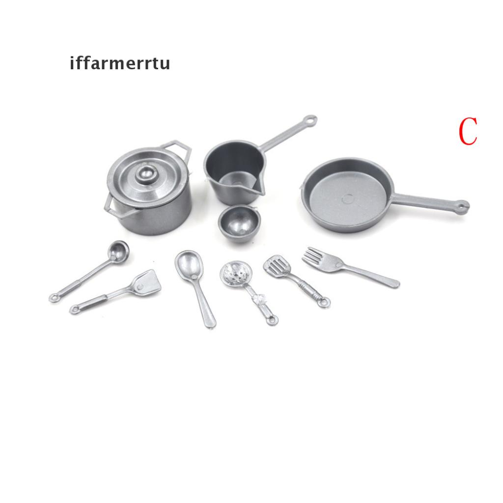 Set 10-15 Dĩa Ly Tách / Chén Dĩa Mini Tỉ Lệ 1: 12 Trang Trí Nhà Búp Bê