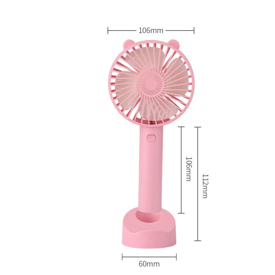 Quạt tích điện mini cầm tay Mianz Store Pin 2h - 4h, BH 3 tháng | BigBuy360 - bigbuy360.vn