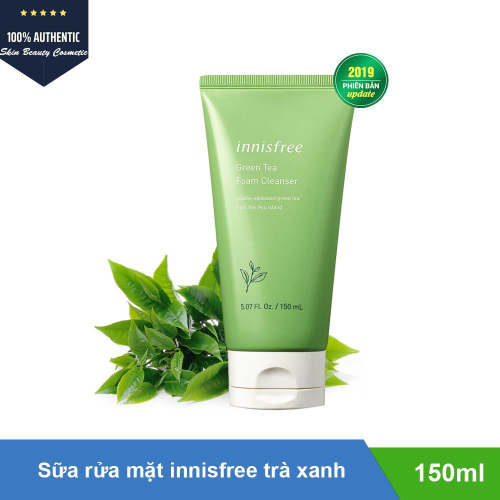 Hàng Hàn- Sữa Rửa Mặt Chiết Xuất Từ Trà Xanh Innisfree Green Tea Foam Cleanser 150ml