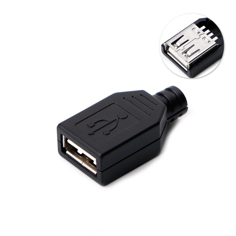 Bộ 10 cổng cắm Type A USB 4 chấu DIY