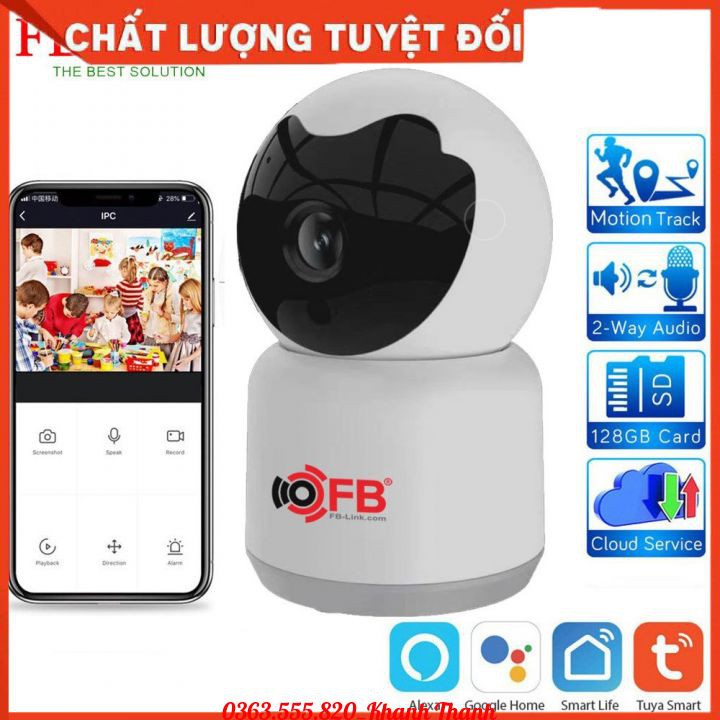 Camera IP Wifi Robo FB-Link TY302 3.0M (Phần mềm Tuya, Quay theo chuyển động, Đàm thoại 2 chiều) - Bảo hành 12 tháng